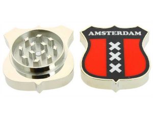 62169-GRINDER RAGGA BADGE AMSTERDAM X 12