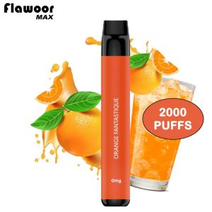 Flawoor max puff orange fantastique 0 mg nicotine 