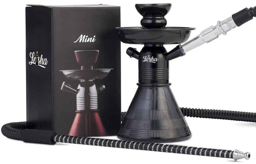 Mini shisha De Luxe noire 20 cms