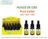 Présentoir de 18 flacons huile de CBD 6 à 10% 6 à 20% 6 à 30%