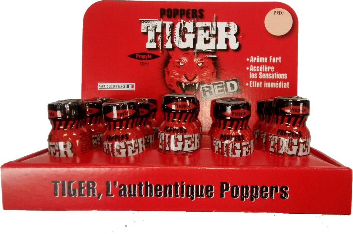 Flacon de Poppers Tiger Red 13 ml