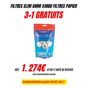 Filtres papier Banko slim 1000 3+1