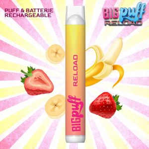 Big Puff rechargeable banane fraise 10 mg nicotine 