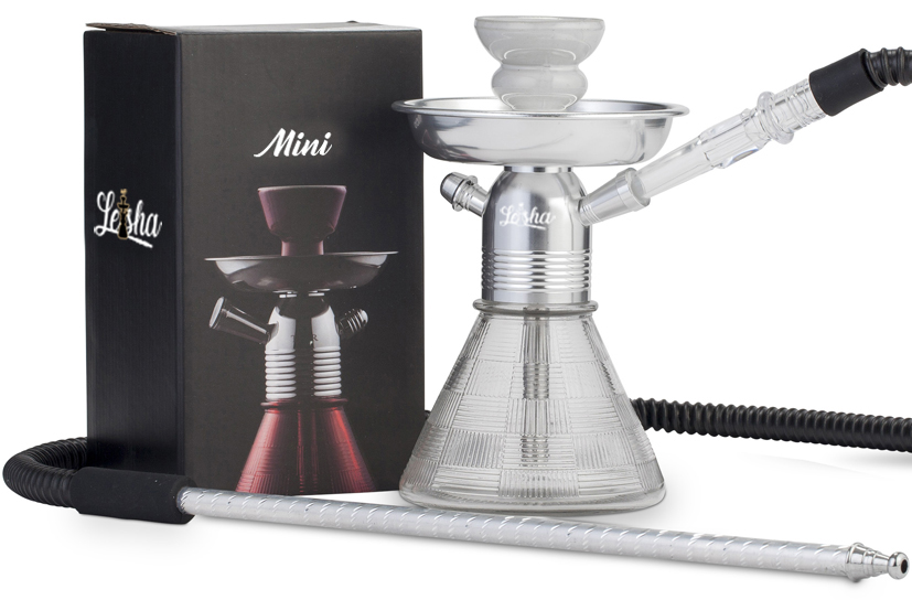 Mini shisha De Luxe argent 20 cms